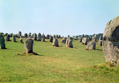 Alignment of Standing Stones, Megalithic Period, 4th-3rd Millennium BC by Unbekannt Unbekannt